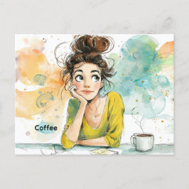 Koffie-Briefkaart Briefkaart