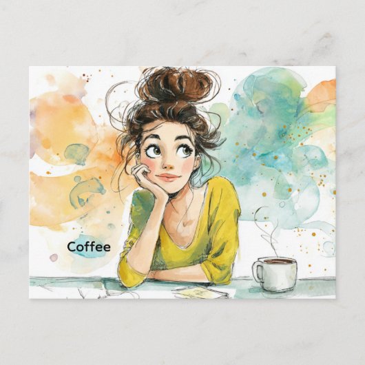 Koffie-Briefkaart Briefkaart (Voorkant)