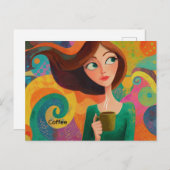 Koffie-Briefkaart Briefkaart (Voorkant / Achterkant)