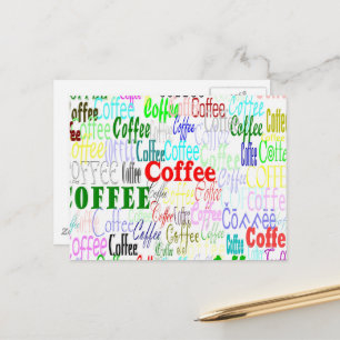Koffie-Briefkaart Briefkaart