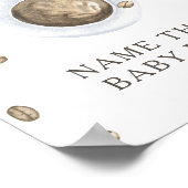 Koffie brouwen baby shower Baby food spel Poster (Hoek)