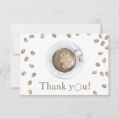 Koffie brouwen Baby shower Bedankt (Voorkant)