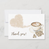 Koffie brouwen Baby shower Bedankt (Voorkant)