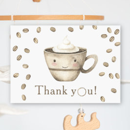 Koffie brouwen Baby shower Bedankt