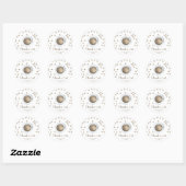 Koffie brouwen Baby shower Bedankt Ronde Sticker (Vel)