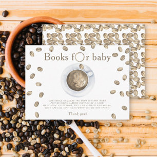 Koffie Brouwen Baby shower Boeken voor baby Informatiekaartje