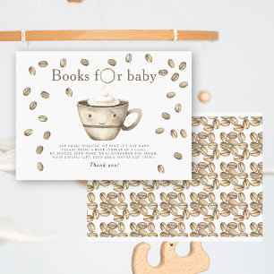 Koffie Brouwen Baby shower Boeken voor baby Informatiekaartje