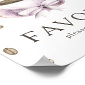 Koffie brouwen baby shower Favors Poster (Hoek)