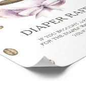 Koffie brouwen baby shower - luier raffle poster (Hoek)