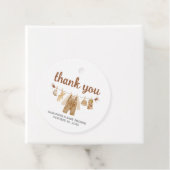 Koffie Brouwen Baby shower Rond Bedankjes Labels (In situ)