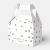 Koffie brouwen en een boog Baby shower Bedankdoosjes (Achterkant)