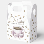 Koffie brouwen en een boog Baby shower Bedankdoosjes (Geopend)