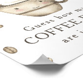 Koffie brouwen - Hoeveel koffiebonen Poster (Hoek)