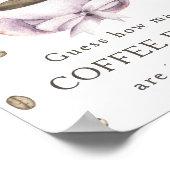 Koffie brouwen - Hoeveel koffiebonen Poster (Hoek)