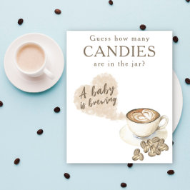 Koffie brouwen - Hoeveel snoepjes zitten er in de Poster