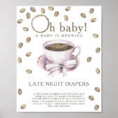KOFFIE BROUWEN - Late night luiers spel Poster (Voorkant)