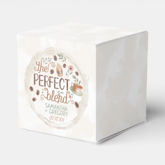 Koffie bruids bruiloft douche de perfecte mix bedankdoosjes (Achterkant)