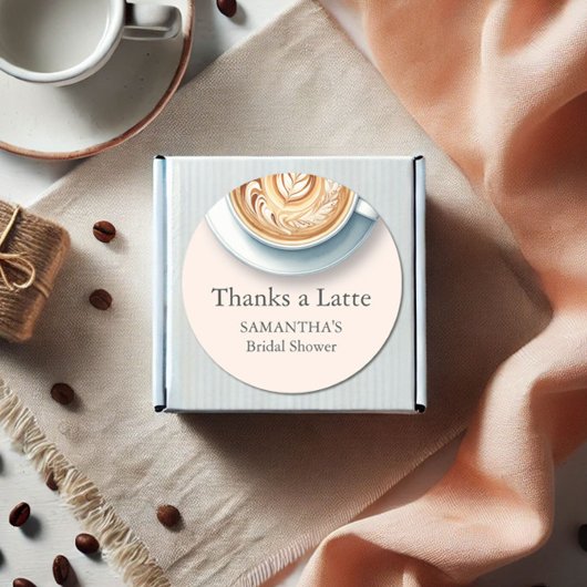 Koffie Bruidsfeest Thema Stickers