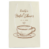 Koffie bruiloft gunst | Vrijgezellenfeesten cadeau Medium Cadeauzakje (Voorkant)