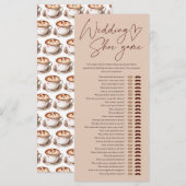 Koffie bruiloft schoen spel Vrijgezellenfeest (Voorkant / Achterkant)