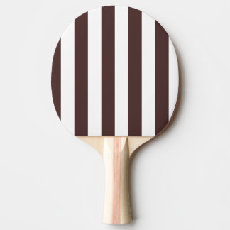 Koffie Bruin en Witte Verticale Strepen Tafeltennisbatje