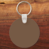 Koffie Bruin Stevige Kleur | Monogram Sleutelhanger (Achterkant)