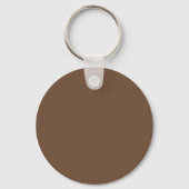 Koffie Bruin Stevige Kleur | Monogram Sleutelhanger (Achterkant)