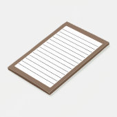Koffie Bruin Stevige Kleur Post-it® Notes (Schuin)