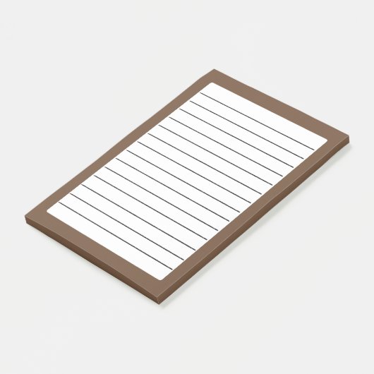 Koffie Bruin Stevige Kleur Post-it® Notes (Schuin)