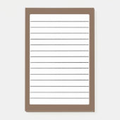 Koffie Bruin Stevige Kleur Post-it® Notes (Voorkant)