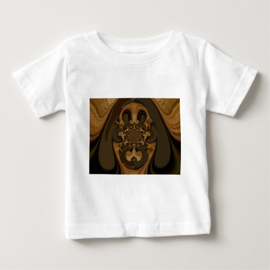 Koffie Bruin Vloeistof Kaleidoscoop Art Print (Voorkant)