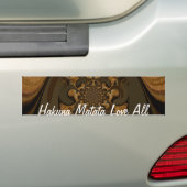 Koffie Bruin Vloeistof Kaleidoscoop Art Print Bumpersticker (Op auto)