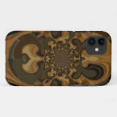 Koffie Bruin Vloeistof Kaleidoscoop Art Print Case-Mate iPhone Case (Achterkant (horizontaal))