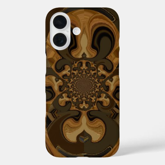 Koffie Bruin Vloeistof Kaleidoscoop Art Print Case-Mate iPhone Case (Achterkant)