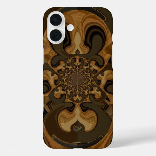 Koffie Bruin Vloeistof Kaleidoscoop Art Print Case-Mate iPhone Case (Achterkant)
