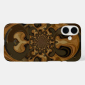 Koffie Bruin Vloeistof Kaleidoscoop Art Print Case-Mate iPhone Case (Achterkant (horizontaal))