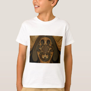 Koffie Bruin Vloeistof Kaleidoscoop Art Print T-shirt