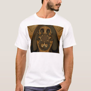 Koffie Bruin Vloeistof Kaleidoscoop Art Print T-shirt