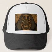 Koffie Bruin Vloeistof Kaleidoscoop Art Print Trucker Pet (Voorkant)