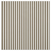 Koffie Bruin & Witte Strepen Stof (Swatch)