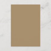 Koffie Bruine Aangepaste Envelopkaart Informatiekaartje (Achterkant)
