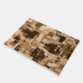 Koffie Bruine Abstract Trendy Deurmat (Schuin)