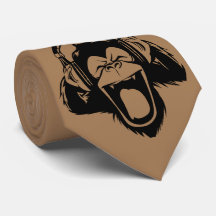 Koffie Bruine Ape Rocking Out met Hoofdtelefoon