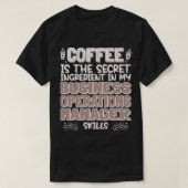 Koffie Business Operations Manager T-shirt (Design voorkant)