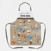 Koffie Business Shop Cafe Barista Keuken Schort (Voorkant)