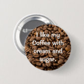 koffie-Button Ronde Button 5,7 Cm (Voorkant /achterkant)