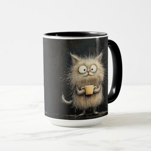Koffie Buzz Kitten Mok (Voorkant rechts)
