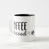 Koffie Buzzende Hommel Koffiemok Tweekleurige Koffiemok (Voorkant links)