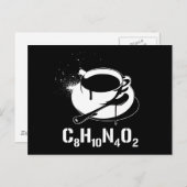 Koffie C8H10N4O2 Briefkaart (Voorkant / Achterkant)
