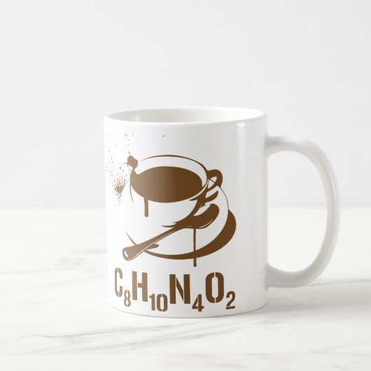 Koffie C8H10N4O2 Koffiemok (Rechts)